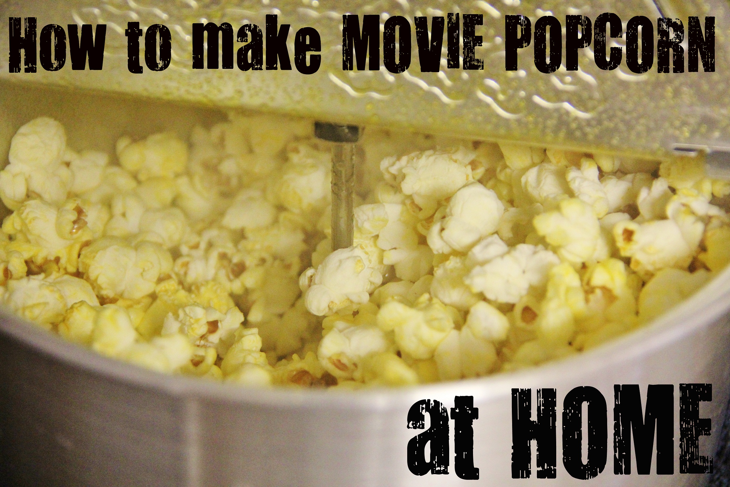 Movie Popcorn At Home Around My Family Table