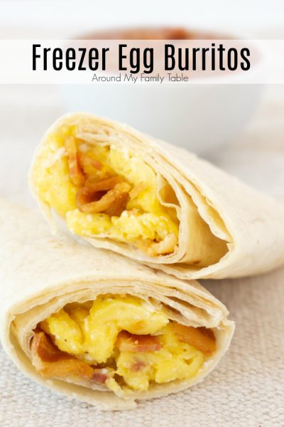 Freezer Breakfast Burritos - Around My Family Table