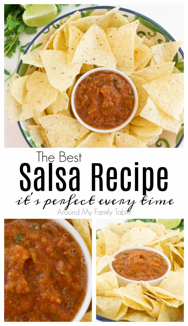 Best Salsa Recipe- perfect every time! - Around My Family Table