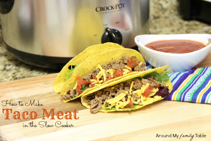 Taco Tuesday 2-Quart Red Round Slow Cooker at