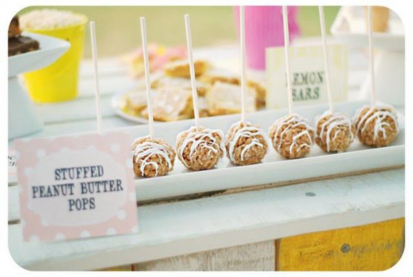 Peanut Butter Stuffed Rice Krispies Treats - AMFT