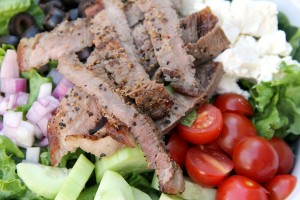 Summer is coming fast so this Steak and Feta Salad is going on my summer menu list!