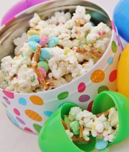 sweet and salty spring snack mix