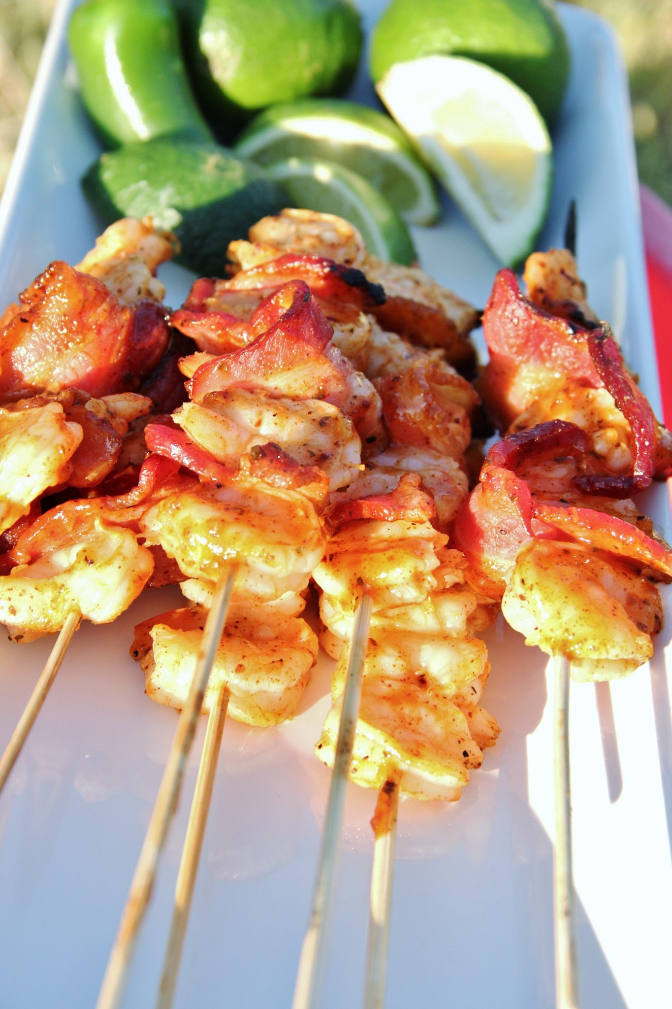 Shrimp and Bacon Kabobs - Around My Family Table