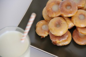 Turn your leftover baked sweet potatoes in this amazing breakfast for Mini Sweet Potato Donuts with Maple Glaze for a special treat!