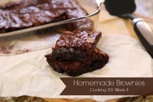 homemade brownies from scratch