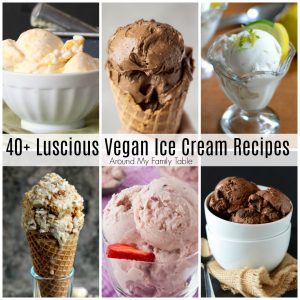 collage of ice cream recipes