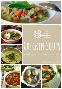 34 Chicken Soups to get you through the Winter (and cold season)!