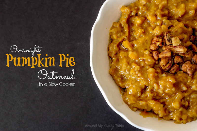 Creamy Pressure Cooker Pumpkin Pie Oatmeal - My Forking Life