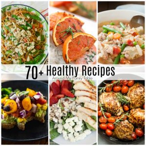 collage of easy healthy recipes