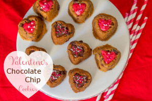 Valentine's Chocolate Chip Cookies