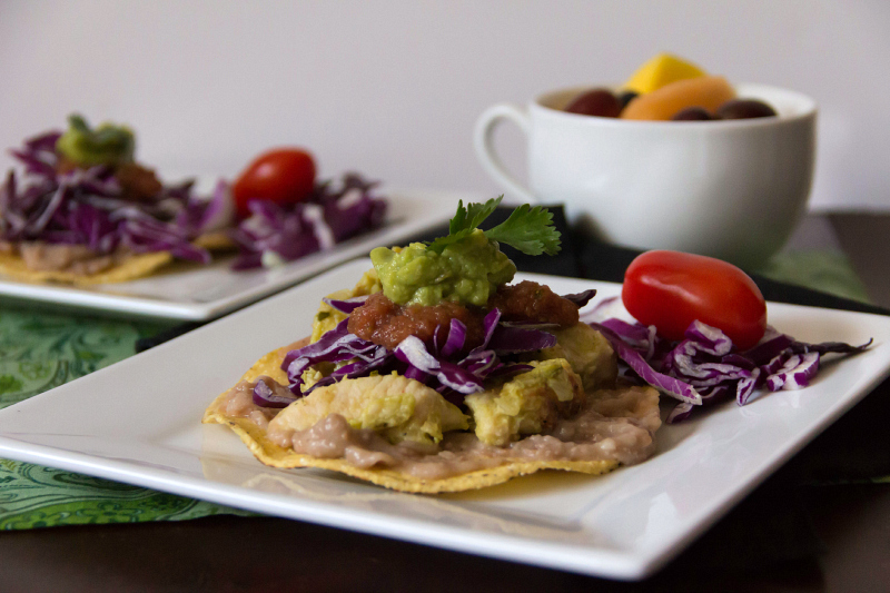 Chicken Avocado Verde Tostados #15MinuteSuppers