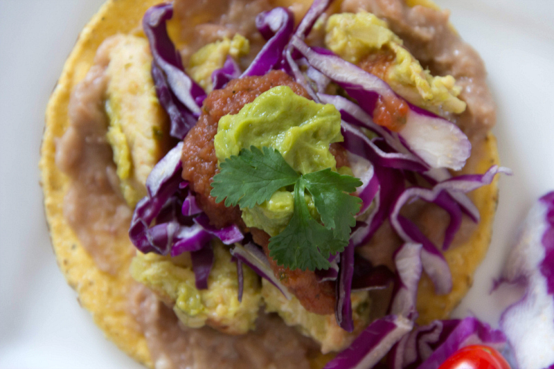 Chicken Avocado Verde Tostados #15MinuteSuppers