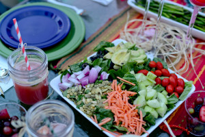 Vegan Cobb Salad with Honey Poppy Seed Vinaigrette