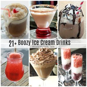 I have a great roundup of 21+ boozy alcoholic ice cream drinks that will make the heat bearable. These recipes are sure to please the kid in you, while still satisfying the grown-up, too!