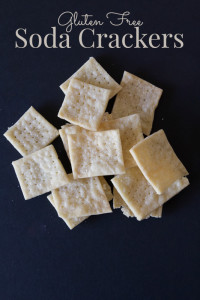 Gluten Free Soda Crackers...these taste just like Saltine crackers & they are vegan too!