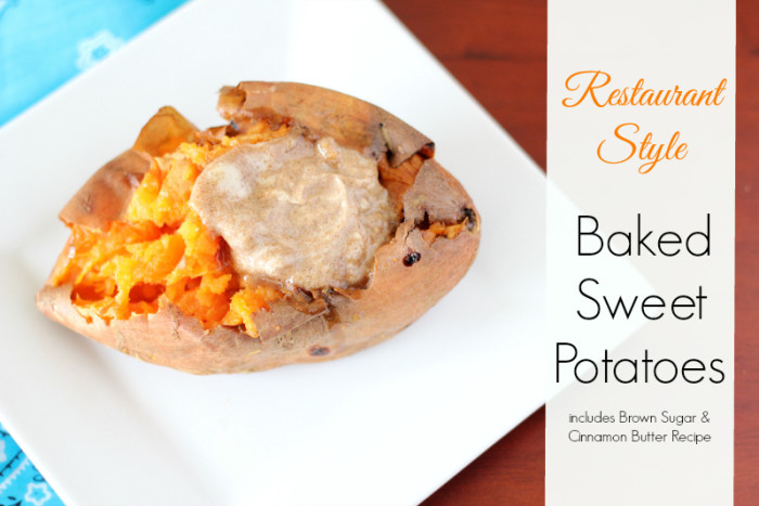 Restaurant Style: Baked Sweet Potato Recipe - Around My Family Table