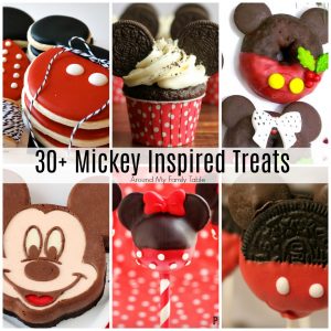 collage of mickey treats