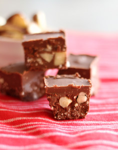 squares of Brazil Nut Fudge