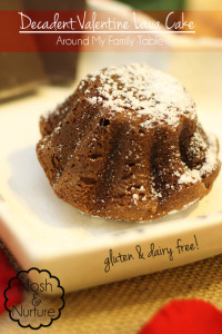 This gluten & dairy free decadent Lava Cake is the perfect dessert for Valentine's Day.