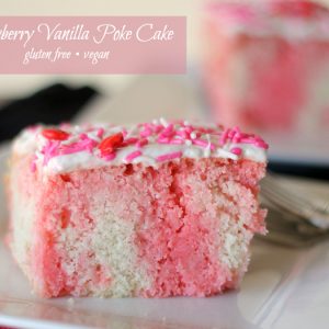 Strawberry Vanilla Poke Cake - Around My Family Table