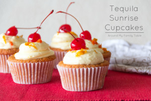 Tequila Sunrise Cupcakes