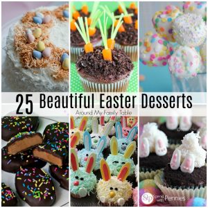 These 25 Easter Desserts are sure to inspire you to make something delicious for your family. They are the most beautiful Easter dessert recipes that you will find!