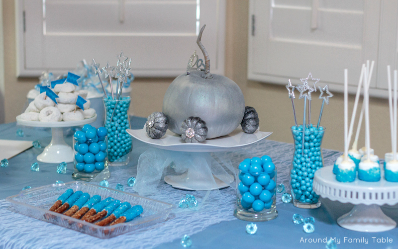 Blue and White Candy Buffet - Celebrate & Decorate
