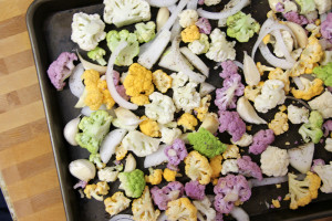 Colorful Roasted Cauliflower