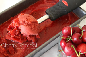 homemade cherry sherbet