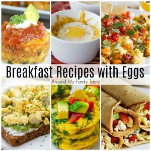 collage of egg recipes