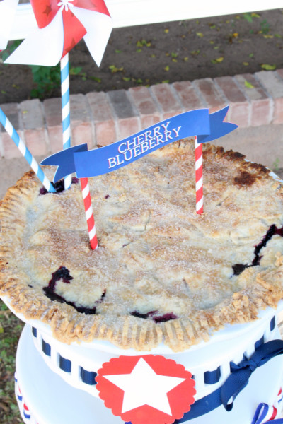 Cherry Blueberry Pie Around My Family Table   Cherry Blueberry Pie 3 400x600 