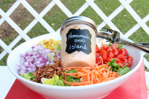 I love making my own salad dressings and this Homemade Thousand Island Dressing is no exception. It is perfect in every way! Whether you call it Russian Dressing, 1000 Island, or Thousand Island....you won't ever feel the need to by store bought again.