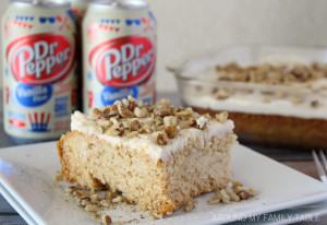 Dr Pepper Vanilla Float Cake