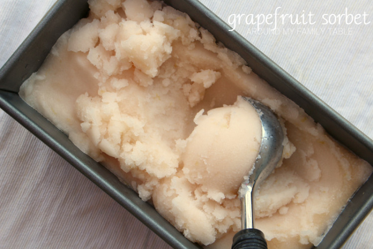 Grapefruit Sorbet - Around My Family Table