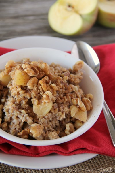 Apple Pie Oatmeal - Around My Family Table