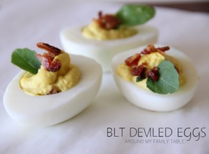 Take your holiday deviled eggs up a notch with these BLT DEVILED EGGS!