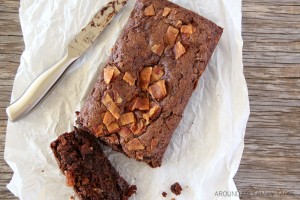 loaf of bacon chocolate zucchini bread