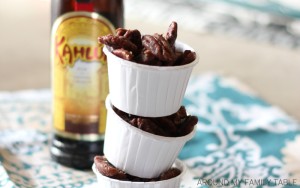 cups of Kahlua Pecans snack mix