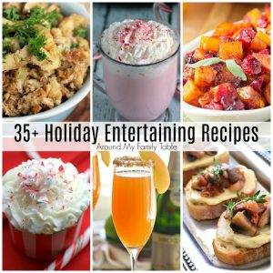 I’m always on the hunt for great holiday entertaining recipes. These 35+ Holiday Entertaining Recipes are perfect for any party that you are planning on hosting or attending this year!