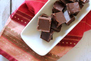 platter of homemade vegan fudge