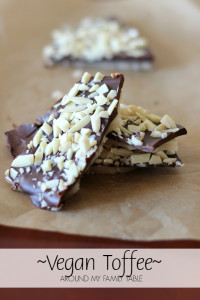 homemade vegan toffee