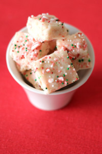 This White Peppermint Fudge recipe is a cinch to make and has only 3 ingredients.