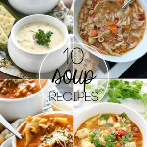 A big bowl of soup and a piece of crusty bread is so warm and comforting. I gathered 10 of the Best Soup Recipes that will make your mouth water.