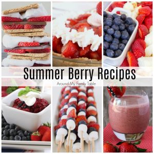 Summer is berry season!  I’ve got 33 delicious & easy Summer Berry Recipes that you have to try this year.