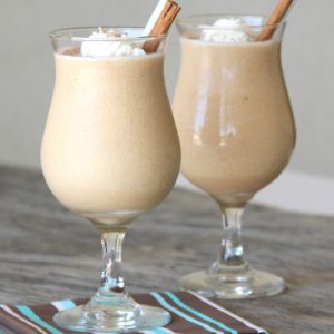 2 glasses with Frozen Chai Tea Frappuccino