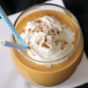 A quick and delicious smoothie is the perfect breakfast. Every fall, I make this Pumpkin Pie Smoothie several times a week to stay healthy and still feel like I'm having a special treat.