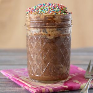 Life can be hectic, so take a few minutes for yourself with this easy and delicious Flourless Mug Cake. It's got just a couple of ingredients and is ready in less than 5 minutes.