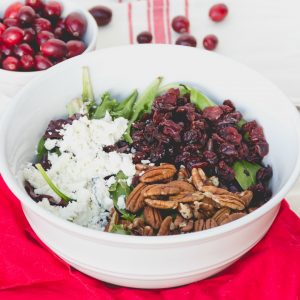 This delicious winter Cranberry Pecan & Goat Cheese Salad is just what you need to eat healthy without feeling deprived.