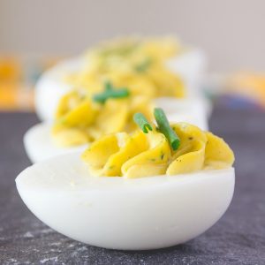 Add these Ranch Deviled Eggs to your holiday spread. Your family will thank you! They are filled with all the flavors you love plus a hint of ranch seasoning.